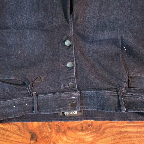 EXPRESS Jeans Bell Flare stretch 18 Long - Picture 2 of 3